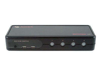 SWITCHVIEW 130 4 PORT DVI USB W/ AUDIO A Avocent SwitchView 100 - Commutateur écran-clavier-souris/audio/USB - USB - 4 x KVM / audio / USB - 1 utilisateur local - Ordinateur de bureau