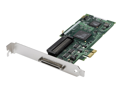 SCSI Ctrl U320 1ch int/ext PCIe Adaptec SCSI Card 29320LPE - Controller voor opslag - 1 Kanaal - Ultra320 SCSI - 320 MBps - PCIe - voor PRIMERGY RX600 S5, RX600 S6, TX150 S6, TX150 S7, TX200 S5, TX200 S6, TX300 S5, TX300 S6