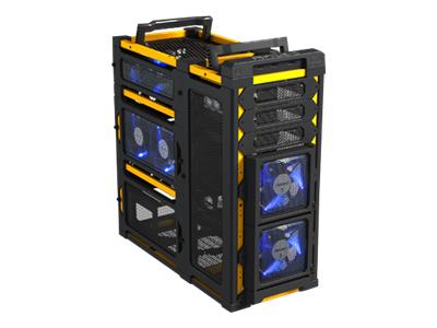 LANBOY AIR YELLOW LAN BOY SERIES Antec LanBoy Air - Tour midi - ATX - pas d'alimentation - noir, jaune - USB/Audio