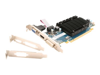 RADEON HD 5450 HYPER MEMORY 512MB DDR3 Sapphire RADEON HD 5450 - Grafische kaart - Radeon HD 5450 - 512 MB DDR3 - PCI Express 2.1 x16 low profile - DVI, D-Sub, HDMI - detailhandel beperkt