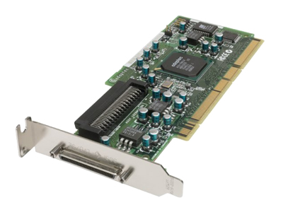 ASC-29320ALP-R U320 SCSI PCI-X LP KIT Adaptec SCSI Card 29320ALP-R - Contrôleur de stockage - 1 Canal - Ultra320 SCSI faible encombrement - 320 Mo/s - RAID 0, 1, 10 - PCI-X