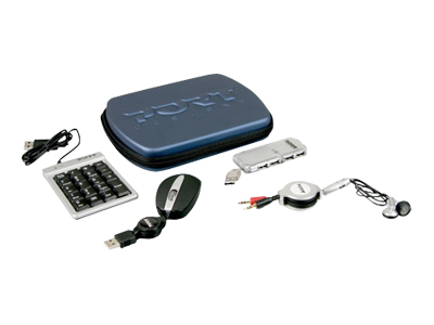 Mobility Pack/Hub+number pad + mouse PORT TRAVEL PACK - Notebook accessories bundle