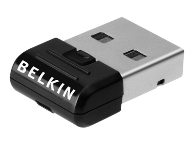 Belkin Mini Bluetooth Adapter - Adaptateur réseau - USB - Bluetooth 2.1 EDR - Classe 2 - noir