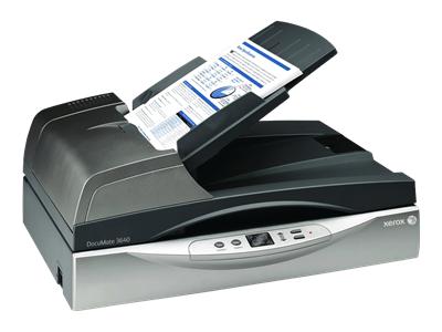 DOCUMATE 3640 USB2 A4 FLATBED W/ ADF 600 Xerox DocuMate 3640 - Scanner de documents - Recto-verso - 216 x 965 mm - 600 ppp x 600 ppp - jusqu'à 40 ppm (mono) / jusqu'à 40 ppm (couleur) - Chargeur automatique de documents ( 80 feuilles ) - jusqu'à 5000 pages par jour - Hi-Speed USB