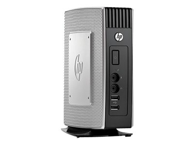 HP t5570e WES7 4GF/2GR Wifi TC HP Thin Client t5570e - Towermodel - 1 x Nano U3500 / 1 GHz - RAM 2 GB - geen vaste schijf - ChromotionHD 2.0 - Gigabit Ethernet - WLAN : 802.11 a/b/g/n - Windows Embedded Standard 7 - Beeldscherm : geen