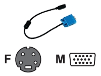 Canon LV CA33 - S-Video adapter - HD-15 (M) - 4-PIN mini-DIN (V) - voor LV S4
