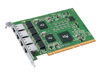 Intel PRO/1000 GT Quad Port Server Adapter - Adaptateur réseau - PCI-X - Ethernet, Fast Ethernet, Gigabit Ethernet - 10Base-T, 100Base-TX, 1000Base-T - 4 ports