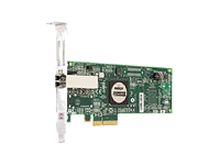 HP FC2142SR 4GB PCI-e HBA HP StorageWorks FC2142SR - Adaptateur de bus hôte - PCIe - Fibre Channel 4 Go (SW) - fibre optique - pour ProLiant DL165 G7, DL360 G7, DL380 G7, DL580 G5, SL160s G6; StorageWorks X3800 G2