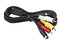MTC-100 MULTI-CA Canon MTC 100 - Câble vidéo/audio - S-Vidéo / vidéo composite / audio - mini-DIN 4 broches, RCA (M) - 1.5 m - pour Canon DC10, DC19, DC20, DC21, DC22, DC40, DC51, HR10, MVX1Si, MVX4i; iVIS HR10; VIXIA HR10