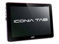 ICONIA TAB A200 TEGRA 250 RED Acer ICONIA Tab A200 - Tablette - Android 4.0 - 16 Go - 10.1" TFT ( 1280 x 800 ) - Appareil-photo avant - hôte USB - Logement microSD - Wi-Fi, Bluetooth - rouge