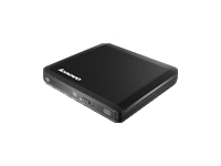 DVD Burner Slim USB Portable Lenovo Slim USB Portable DVD Burner - Lecteur de disque - DVD±RW (±R DL) / DVD-RAM - Hi-Speed USB - externe - noir - pour ThinkCentre Edge 71; ThinkCentre M71; ThinkPad Edge E12X; E32X; E42X; E52X; ThinkPad X130