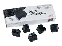 GENUINE XEROX 5 BLACK COLORSTIX 8200 INK Xerox ColorStix - Solid inks - 5 x black - 7000 pages