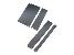 2U Blanking panel RAL 7021