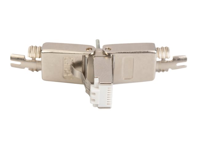 CAT 6A TOOL-LESS CONNECTOR AWG 22-27 METAL LATCH SUPPORTS UP TO 4PPOE IEEE802.3BT