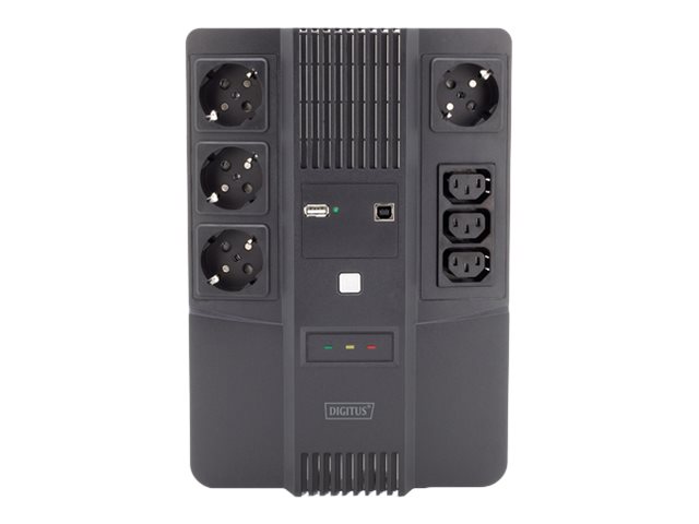 ALL-IN-ONE UPS 600VA/360W LED 12V/7AH X1 4X CEE 7/7 3X IEC C13 USB RJ45