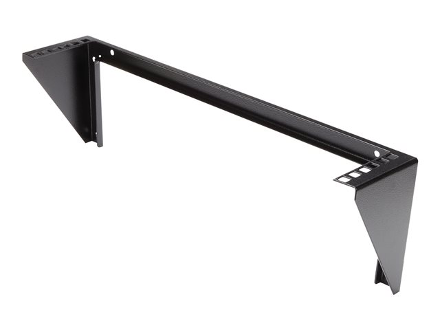 StarTech.com 2U Vertical Wall Mount Patch Panel Bracket - Steel Rack Mount Bracket w/Hardware for 19\" Network, Server and Data Equipment (RK219WALLV) - Mounting bracket - wall mountable - black - 2U - 19\" - for P/N: SV831DUSBUK