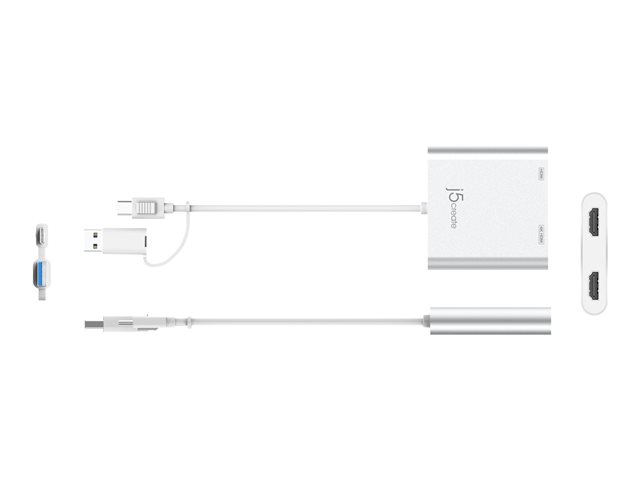 USB-C to Dual HDMI Multi-Monitor Adapter