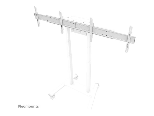 Neomounts ADM-875WH2 - Mounting component (mounting adapter) - for 2 LCD displays - lockable - steel - white - screen size: 42\"-65\" - cart mountable, stand mountable - for Neomounts FL55-875WH1, WL55-875WH1