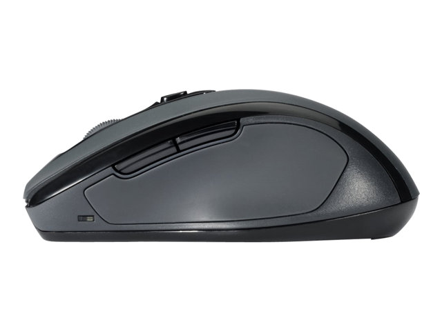 Kensington Pro Fit Mid-Size - Mouse - right-handed - optical - 5 buttons - wireless - 2.4 GHz - USB wireless receiver - graphite grey