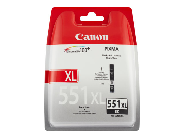Ink/CLI-551XL Cartridge BK BLISTER alarm