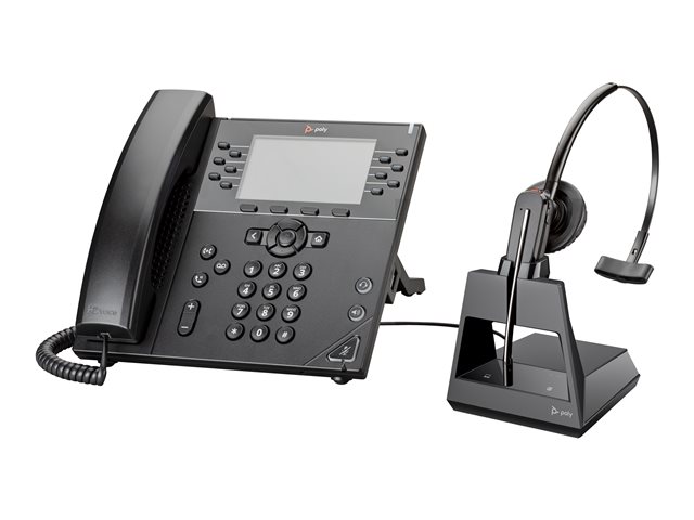 Poly VVX 450 12-Line IP Phone and PoE-enabled GSA/TAA No