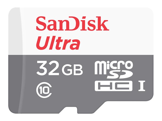 SanDisk Ultra - Flash memory card - 32 GB - Class 10 - microSDHC UHS-I