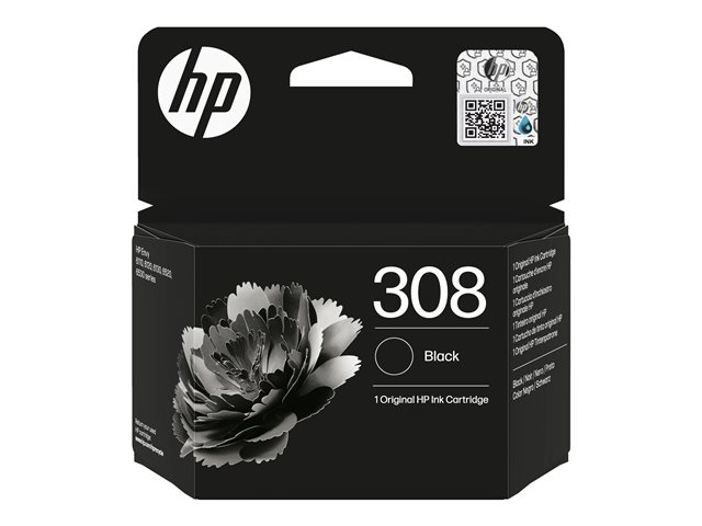 HP 308 Black Original Ink EN/DE/PL/CZ/NL