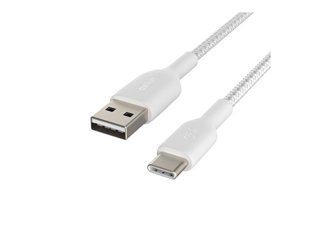 Belkin BoostCharge - USB cable - 24 pin USB-C (M) to USB (M) - 15 cm - white