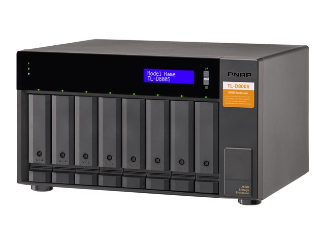 QNAP TL-D800S - Hard drive array - 8 bays (SATA-600) - SATA 6Gb/s (external)