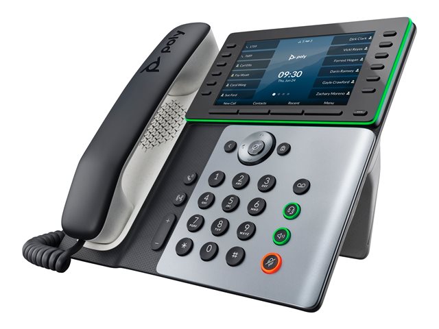 Poly Edge E550 IP Phone and PoE-enabled - Replaces Poly SKU 2200-87050-025