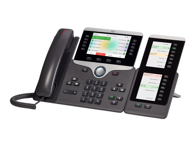 Cisco IP Phone 8861 - VoIP phone - IEEE 802.11a/b/g/n/ac (Wi-Fi) - SIP, RTCP, RTP, SRTP, SDP - charcoal - remanufactured