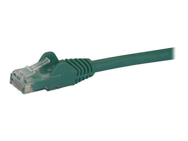 StarTech.com 2m CAT6 Ethernet Cable, 10 Gigabit Snagless RJ45 650MHz 100W PoE Patch Cord, CAT 6 10GbE UTP Network Cable w/Strain Relief, Green, Fluke Tested/Wiring is UL Certified/TIA - Category 6 - 24AWG (N6PATC2MGN) - Patch cable - RJ-45 (M) to RJ-45 (M) - 2 m - UTP - CAT 6 - snagless - green
