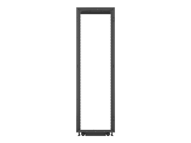 Rack 42U 1998mm (78.6)H x 600mm (23.62)W x 1215mm (47.83)D with Perf. Front Door Perf. Split Rear Doors Black gray shock packaging