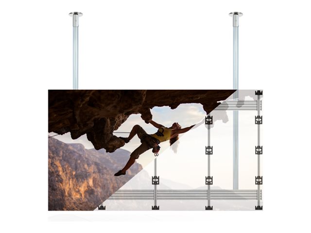 B-TECH BT93INFWP-C-4X4 - Mounting kit (ceiling mount) - for 4x4 dvLED video wall - silver, chrome - for System X BT93INFWP-C-4X4, BT93INFWP-C-5X5
