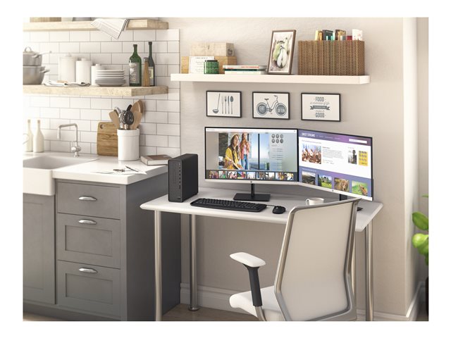 HP Slim S01-pF0004nb - MT - Core i3 9100 / 3.6 GHz - RAM 8 GB - SSD 256 GB - NVMe - DVD-Writer - UHD Graphics 630 - GigE - WLAN: 802.11a/b/g/n/ac, Bluetooth 4.2 - Win 10 Home 64-bit - monitor: none - keyboard: Belgium