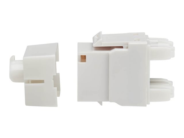 Cat6a 110-Style Punchdown RJ45 KeystoneJack White TAA