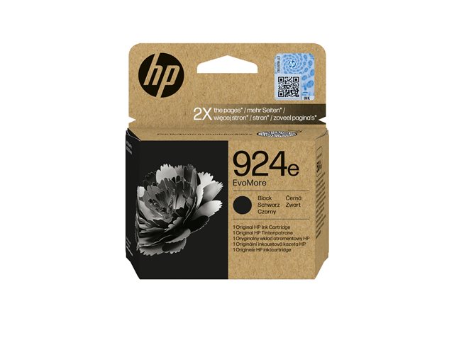 HP 924e EvoMore Black EN/DE/PL/CZ Ink