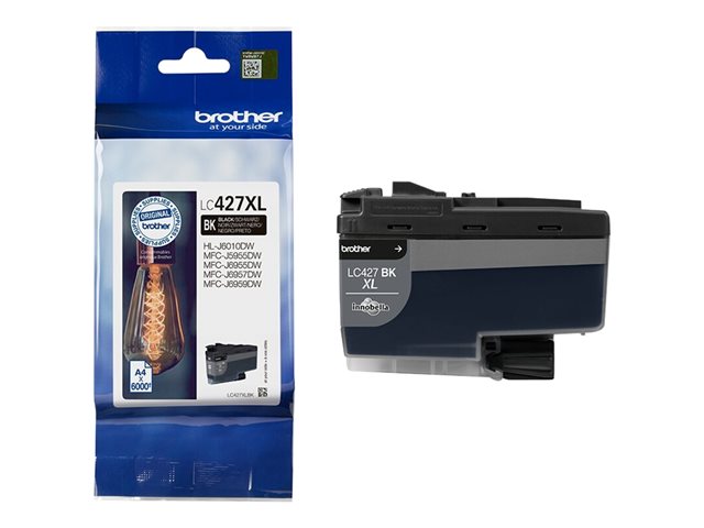 Brother LC427XLBK - High capacity - black - original - ink cartridge - for Brother HL-J6010DW, MFC-J5955DW, MFC-J6955DW, MFC-J6957DW