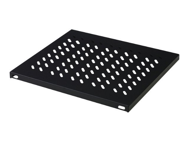1U FIXED SHELF FOR RACKS FROM 1000 MM DEPTH 44X486X770 MM UP TO 50 KG BLACK (RAL 9005)