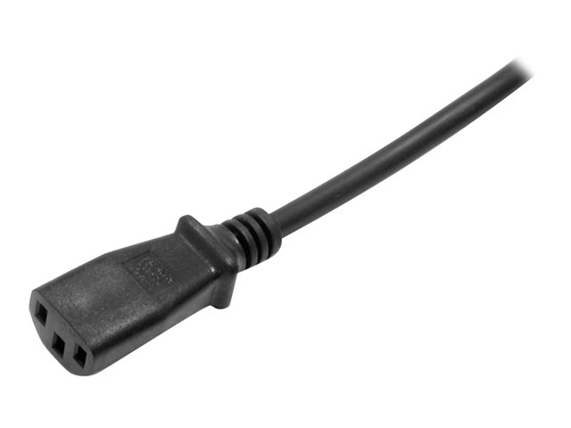 StarTech.com 2m (6ft) Computer Power Cord, 18AWG, EU Schuko to C13 Power Cord, 10A 250V, Black Replacement AC Cord, TV/Monitor Power Cable, Schuko CEE 7/7 to IEC 60320 C13 Power Cord - PC Power Supply Cable - Power cable - power IEC 60320 C13 to power CEE 7/7 (M) - 1.8 m - black - for P/N: KITBXAVHDPEU, KITBXDOCKPEU