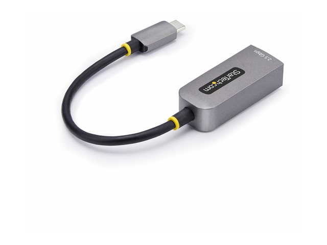 StarTech.com 2.5GbE USB-C to Ethernet Adapter - Network adapter - USB-C 3.2 Gen 1 / Thunderbolt 3 - 10M/100M/1G/2.5 Gigabit Ethernet - space grey