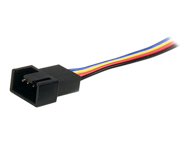 StarTech.com 12in 4 Pin Fan Power Splitter Cable - F/M - 1ft Fan Y Cable - 1ft 4-pin Fan Splitter Cable (FAN4SPLIT12) - Fan power splitter - 4 pin PWM (F) to 4 pin PWM (M) - 31 cm - for P/N: FAN1156PWM, FAN12025PWM, FAN8025PWM