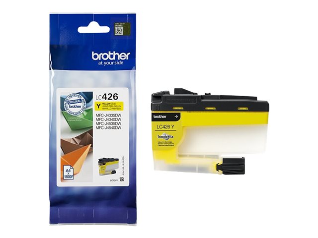 Brother LC426Y - High Yield - yellow - original - ink cartridge - for Brother MFC-J4335, MFC-J4340, MFC-J4535, MFC-J4540