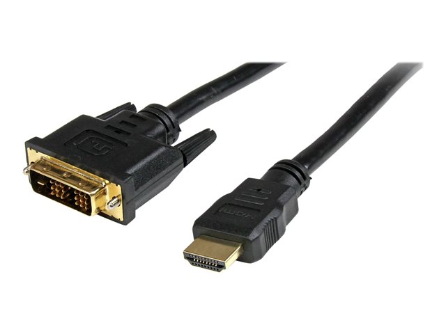 StarTech.com 1m HDMI to DVID Cable M/M - Adapter cable - HDMI male to DVI-D male - 1 m - shielded - black
