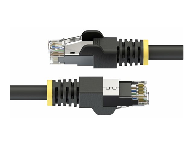 2m Black Cat6A Outdoor Ethernet Cable