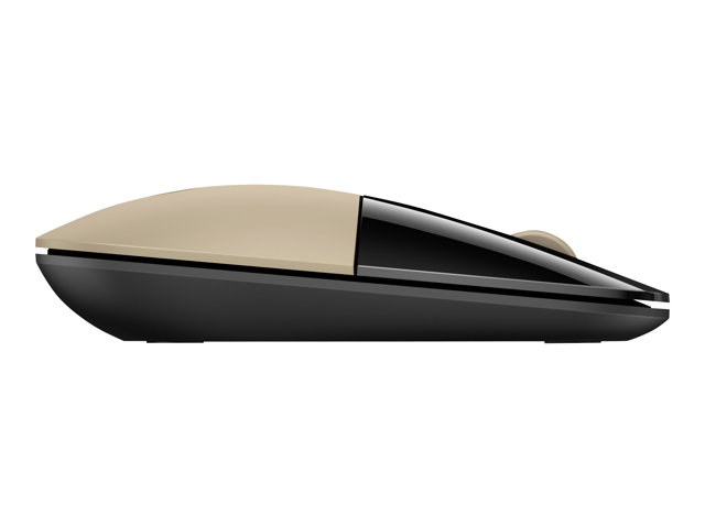 HP Z3700 - Mouse - blue LED - wireless - 2.4 GHz - USB wireless receiver - gold - for OMEN Obelisk by HP 875, HP 27, ENVY x360 Laptop, Laptop 15, Pavilion Gaming Laptop 15