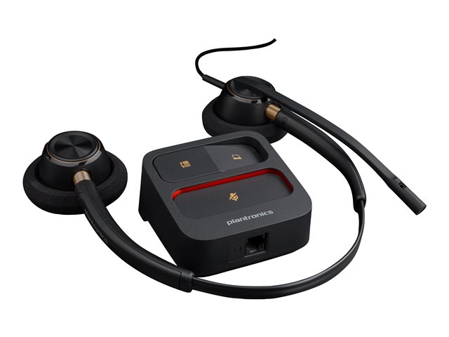 Poly EncorePro 520 Binaural Headset +Quick Disconnect EMEA - INTL English - Euro plug - Replaces Poly SKU 89434-02