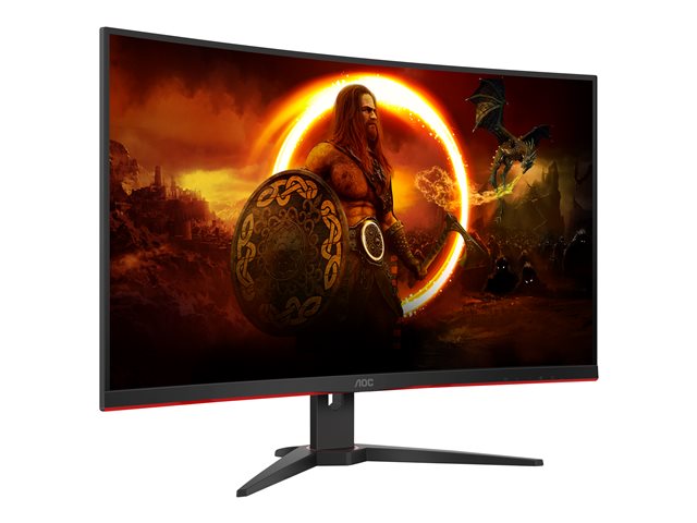 AOC Gaming C32G2ZE/BK - LED monitor - gaming - curved - 32\" (31.5\" viewable) - 1920 x 1080 Full HD (1080p) @ 240 Hz - VA - 300 cd/m² - 3000:1 - 1 ms - 2xHDMI, DisplayPort - black