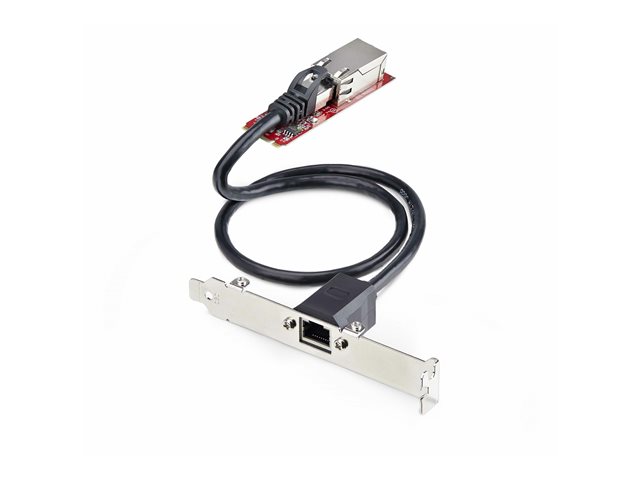StarTech.com 1-Port 2.5GbE M.2 Network Card, Multi-Gigabit Speeds (2.5G/1G/100M/10M) - NBASE-T (802.3bz), PCIe Ethernet M.2 2280, B/M Key - NIC for SFFs/Desktop PCs, Includes 2ft Cat6 adapter, Full/Low Brackets (MR12GI-NETWORK-CARD) - Network adapter