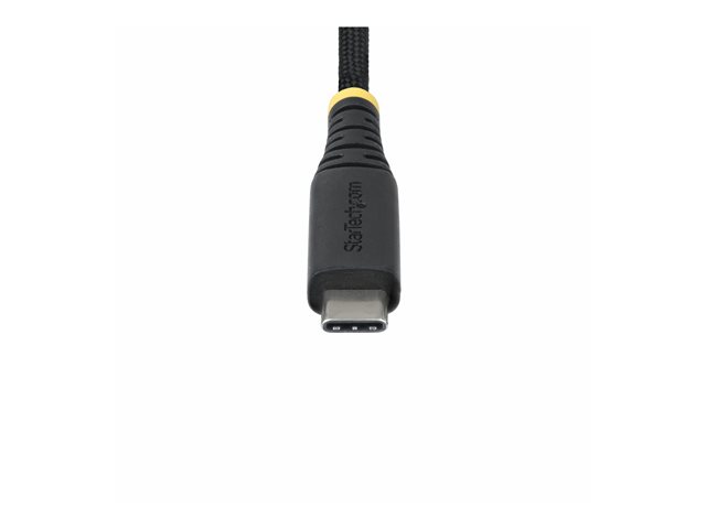 StarTech.com 2m USB-C Charging Cable, 240W, Silicone Jacket w/Braid - USB cable - 24 pin USB-C (M) to 24 pin USB-C (M) - USB 2.0 - 48 V - 5 A - 2 m - USB Power Delivery (240W), extended power range (EPR) - black